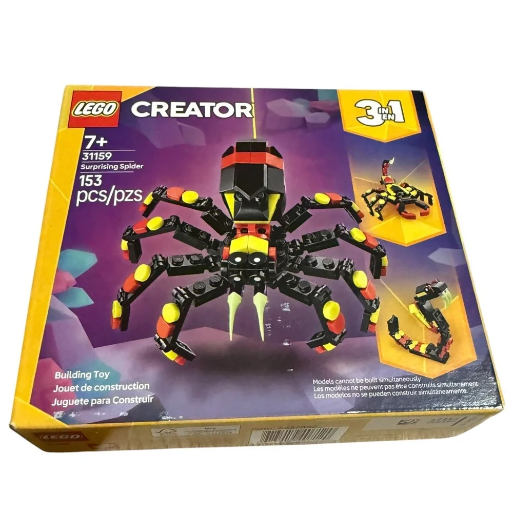 NEW LEGO Creator 3-in-1 Surprising Spider 31159 Building Toy 153 Pcs New Sealed